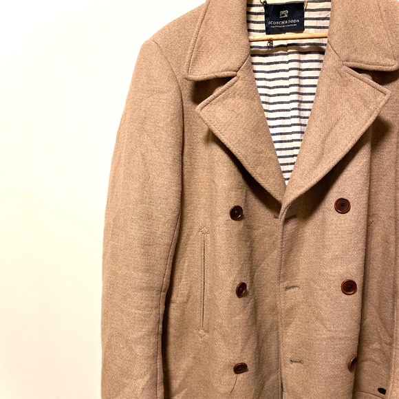 Scotch & Soda Wool Peacoat - Picture 2 of 7